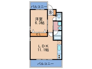 ＡＲＲＯＷ　ＦＩＥＬＤＳ壱番館の物件間取画像